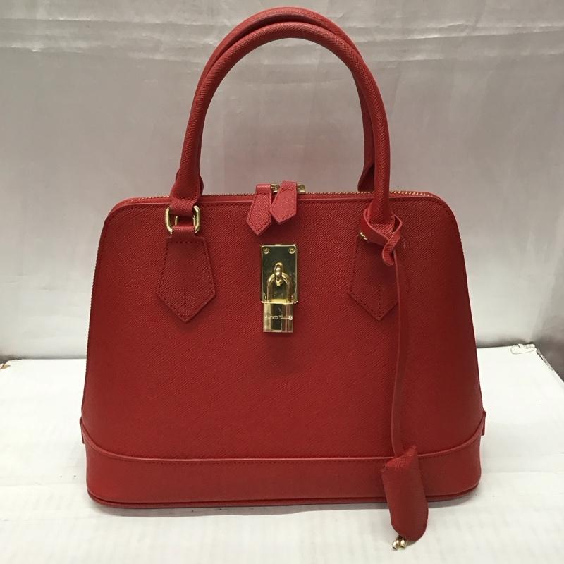 サマンサタバサ Samantha Thavasa ハンドバッグ ハンドバッグ ショルダー 2WAY 無地 赤 / レッド / X 金 / ゴールド /  レディース USED 古着 中古 10112183