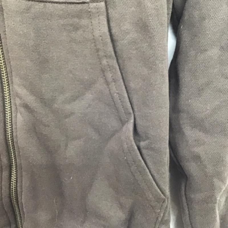ディッキーズ Dickies パーカー 長袖 ジップアップパーカー 長袖パーカー カジュアルジャケット S 無地 茶 / ブラウン /  メンズ USED 古着 中古 10141422