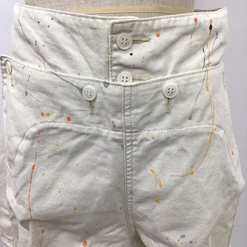 マウジー MOUSSY ボトムス ボトムス 010ESB11-0690 HW SPLASH MARINE WIDE PT ペイント ハイウエストワイドストレートパンツ 2  アイボリー / アイボリー /  レディース USED 古着 中古 10113989