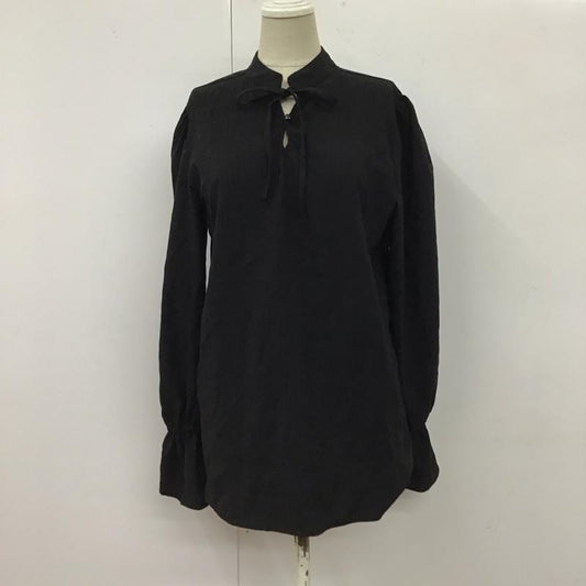 ヘザー Heather カットソー 長袖 長袖カットソー フレアシャツ プルオーバーシャツ FREE 無地 黒 / ブラック /  レディース USED 古着 中古 10115910