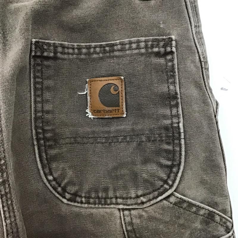 カーハート Carhartt パンツ デニム、ジーンズ デニムパンツ スリムパンツ カジュアルパンツ ロゴ、文字 茶 / ブラウン /  メンズ USED 古着 中古 10137680