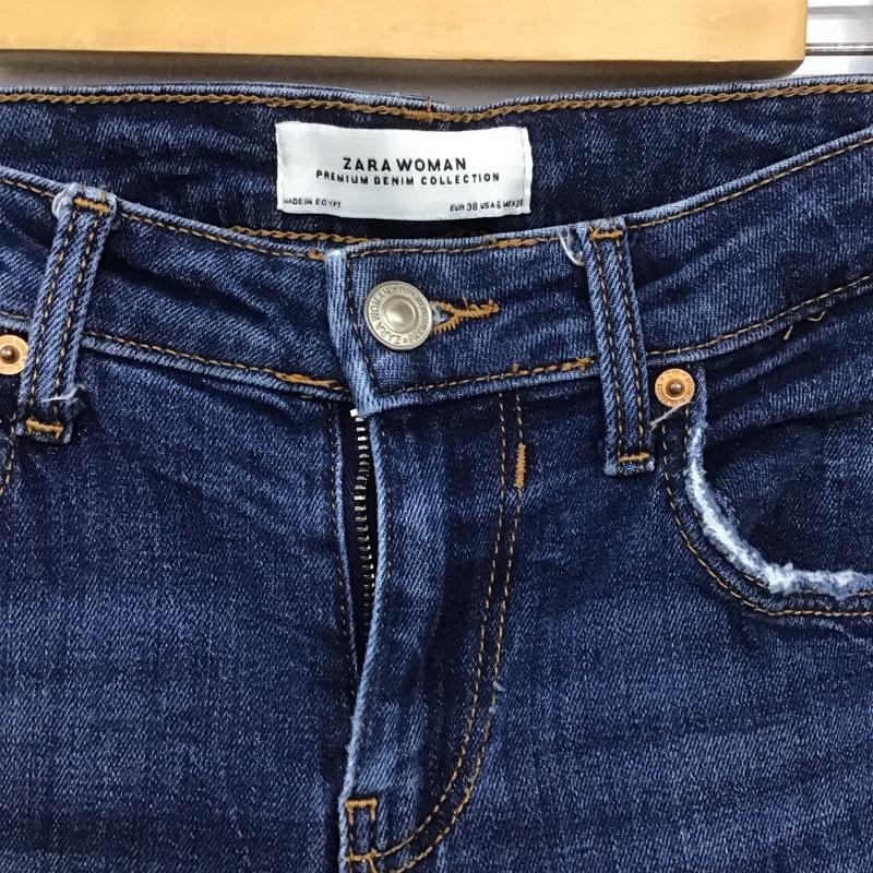 ザラ ZARA パンツ デニム、ジーンズ 38 無地 インディゴ / インディゴ /  レディース USED 古着 中古 10148920