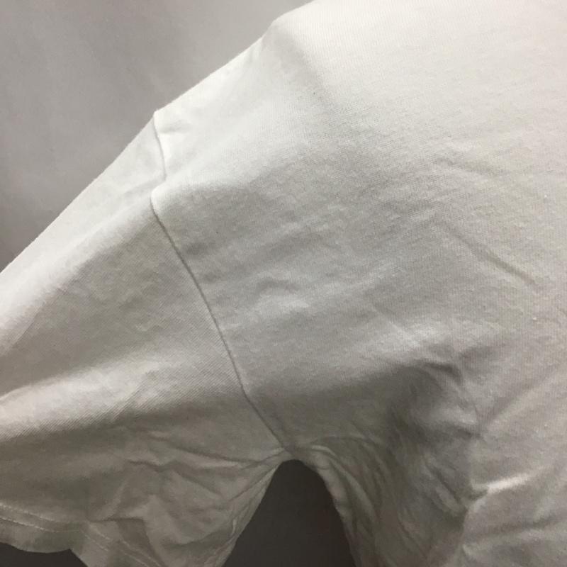 フルーツオブザルーム FRUIT OF THE LOOM Tシャツ 半袖 1003582 BLUE BLUE クルーネックT S ロゴ、文字 白 / ホワイト /  メンズ USED 古着 中古 10117058