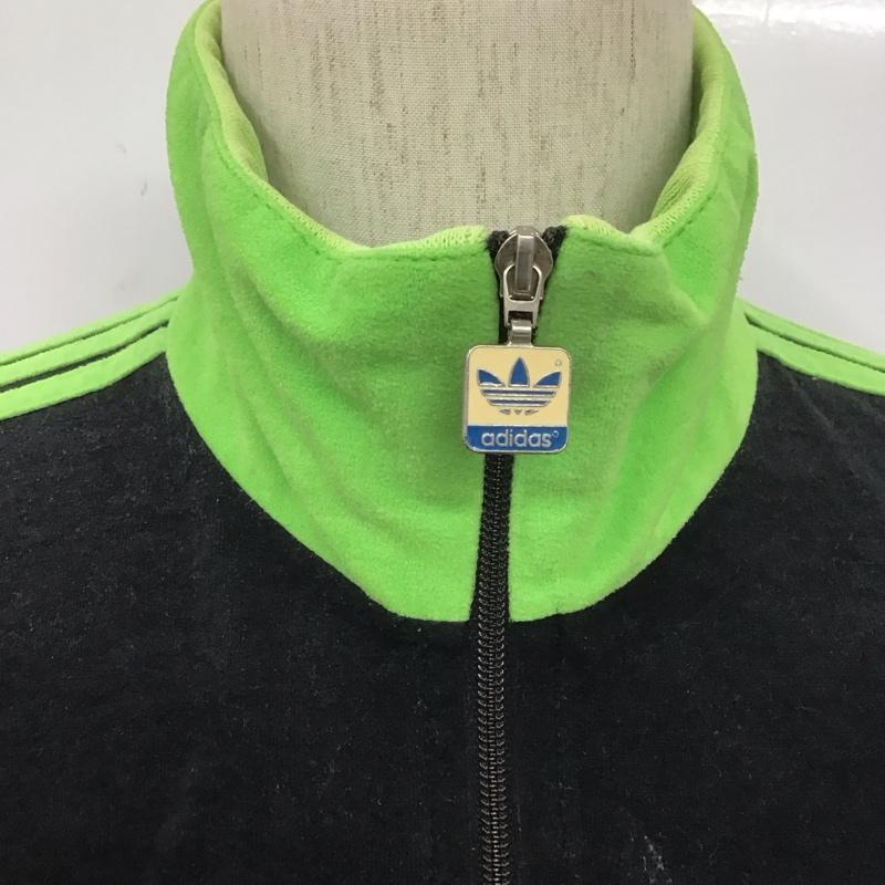 アディダス adidas ジャケット、上着 ジャンパー、ブルゾン ジップアップジャケット ジャージ カジュアルジャケット 古着 70s ventex社 ロゴ、文字 黒 / ブラック / X 紫 / パープル / X 緑 / グリーン /  メンズ USED 古着 中古 10107011