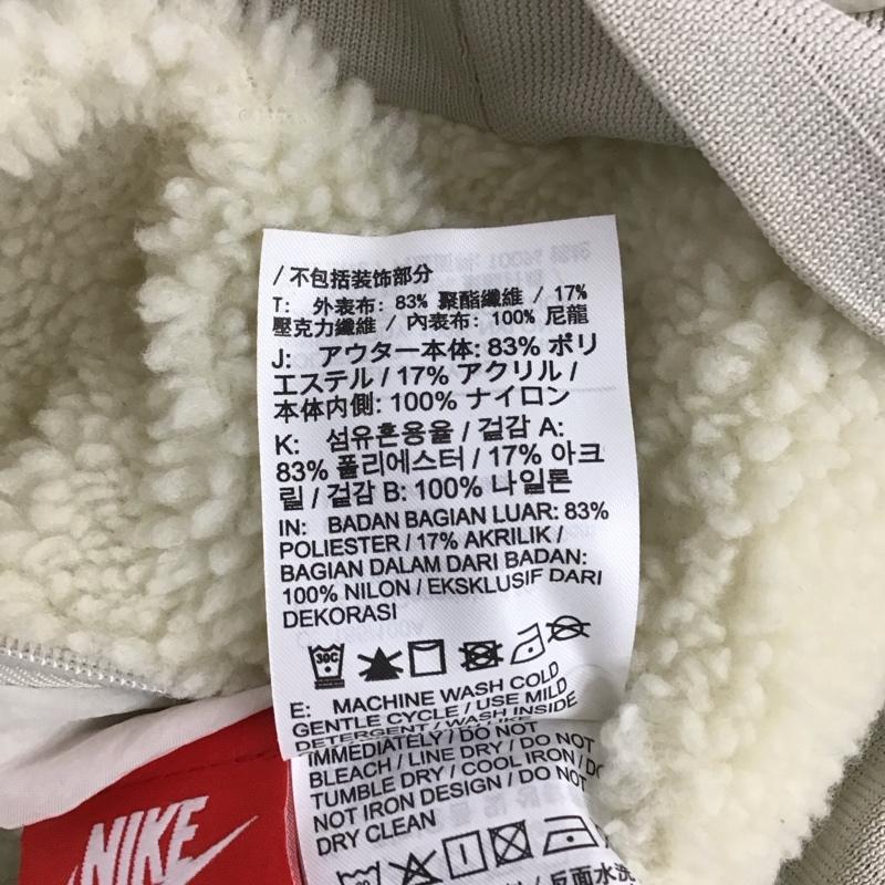 ナイキ NIKE ジャケット、上着 ジャケット、ブレザー bq6546-070 リバーシブルボアジャケット ジップアップジャケット XXL ロゴ、文字 白 / ホワイト /  メンズ USED 古着 中古 10129610