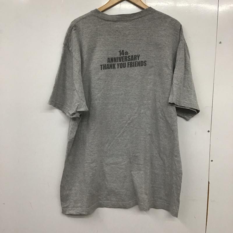 エム M Tシャツ 半袖 XL ロゴ、文字 X プリント 灰 / グレー /  メンズ USED 古着 中古 10138208