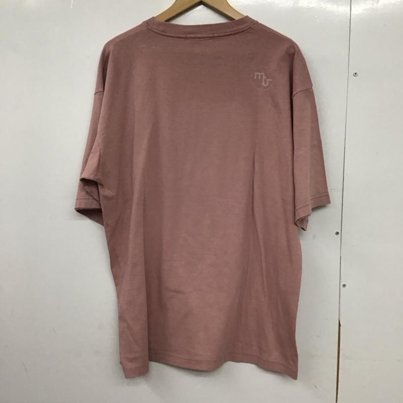 ムー mù_ Tシャツ 半袖 半袖カットソー 無地Tシャツ クルーネックカットソー 無地 桃 / ピンク /  メンズ USED 古着 中古 10150501