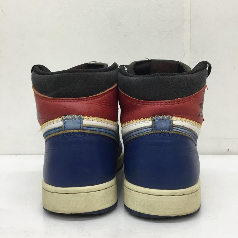 ナイキ NIKE スニーカー スニーカー Union × Nike Air Jordan 1 Retro High OG NRG Storm Blue/Varsity Red ユニオン 27.0cm ロゴ、文字 青 / ブルー /  メンズ USED 古着 中古 10112685