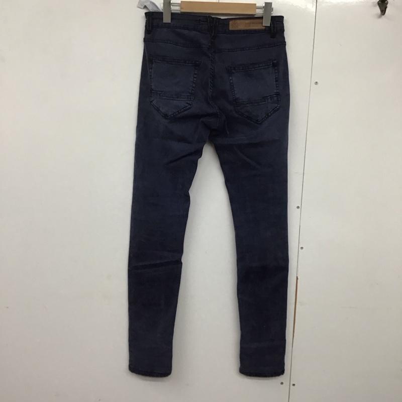 ザラメン ZARA MAN パンツ デニム、ジーンズ デニムパンツ スリムパンツ カジュアルパンツ ストレッチパンツ 38 無地 紺 / ネイビー /  メンズ USED 古着 中古 10143693