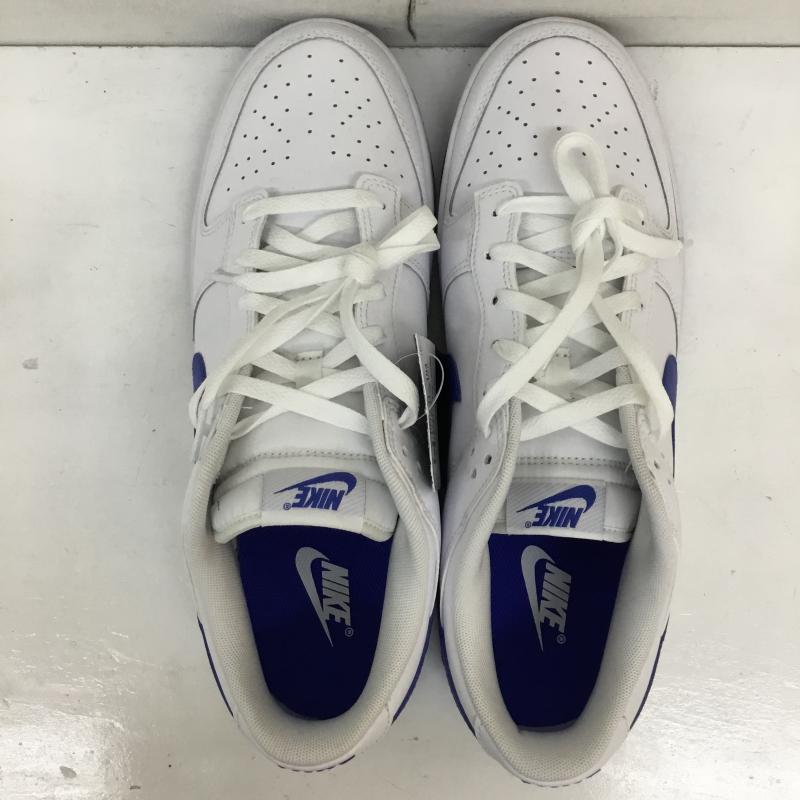 ナイキ NIKE スニーカー スニーカー DV0831-104 Dunk Low Retro Hyper Royal 29.5cm ロゴ、文字 白 / ホワイト /  メンズ USED 古着 中古 10133957