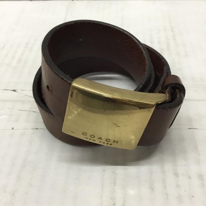 コーチ COACH ベルト・バックル ベルト ロゴ、文字 茶 / ブラウン /  メンズ USED 古着 中古 10111819