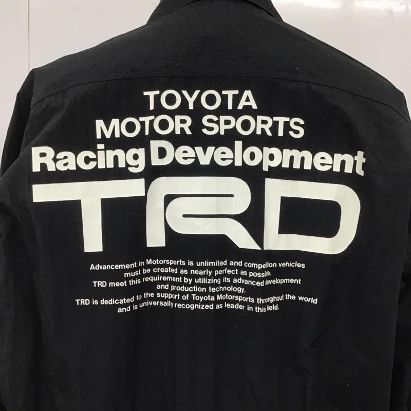 古着 USED ジャケット、上着 ジャンパー、ブルゾン TRD TOYOTAレーシングジャケット ジップアップジャケット 古着 ナイロンジャケット 90s L ロゴ、文字 黒 / ブラック /  メンズ USED 古着 中古 10109085