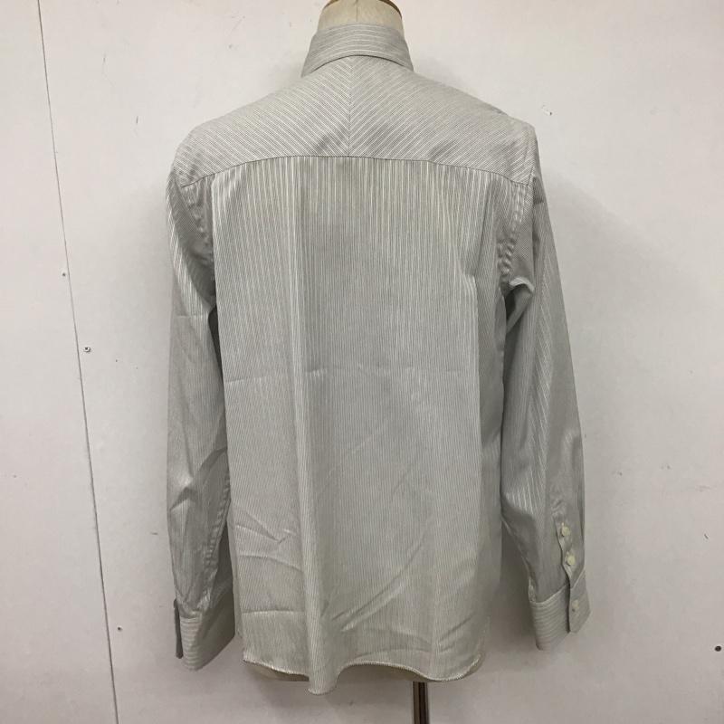 ファセッタズム FACETASM シャツ、ブラウス 長袖 RB-SH-M08 コットン ストライプ 刺繍 4 ロゴ、文字 白 / ホワイト / X 黒 / ブラック /  メンズ USED 古着 中古 10111573