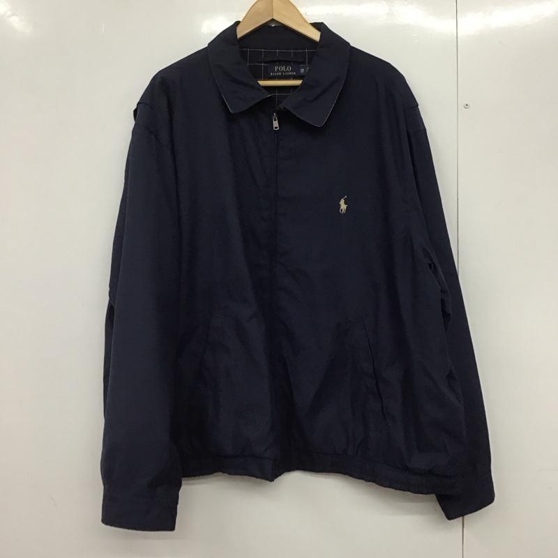 ポロバイラルフローレン Polo by RALPH LAUREN ジャケット、上着 ジャケット、ブレザー ジップアップジャケット アウター カラージャケット ロゴ、文字 紺 / ネイビー /  メンズ USED 古着 中古 10146465