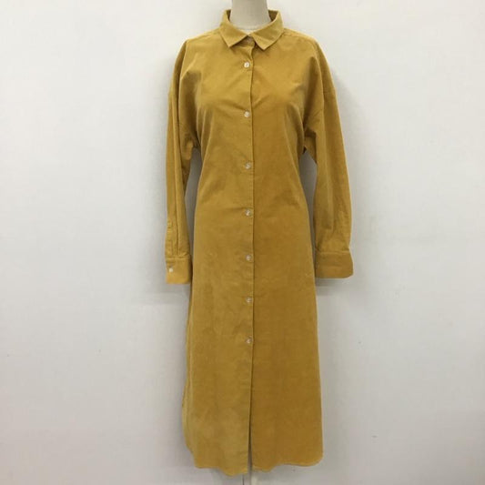 フリークスストア FREAK S STORE ワンピース ロングスカート FOL19AW139 FREEDOM BY FREAKS STORE コーデュロイ シャツワンピース FREE 無地 マスタード / マスタード /  レディース USED 古着 中古 10115867