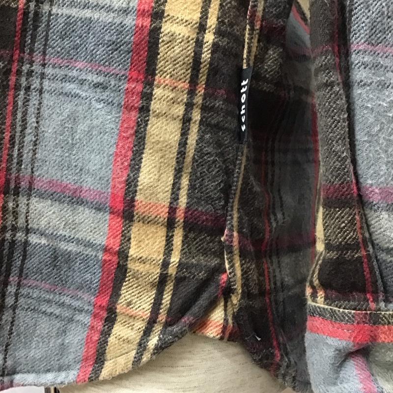 ショット schott シャツ、ブラウス 長袖 長袖シャツ カラーシャツ ポケットシャツ 長袖カットソー チェックシャツ XL チェック マルチカラー / マルチカラー /  メンズ USED 古着 中古 10116289