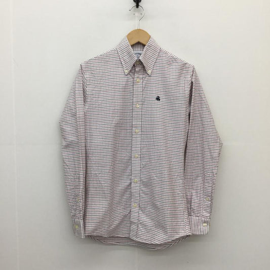 ブルックスブラザーズ BROOKS BROTHERS シャツ、ブラウス 長袖 BROOKS BROTHERS 長袖シャツ　100187186 XS チェック 白 / ホワイト / X 赤 / レッド / X 黒 / ブラック /  メンズ USED 古着 中古 10129214