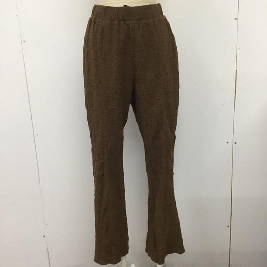 ローリーズファーム LOWRYS FARM ボトムス ボトムス LF522002SB イージーパンツ FREE 無地 茶 / ブラウン /  レディース USED 古着 中古 10108080