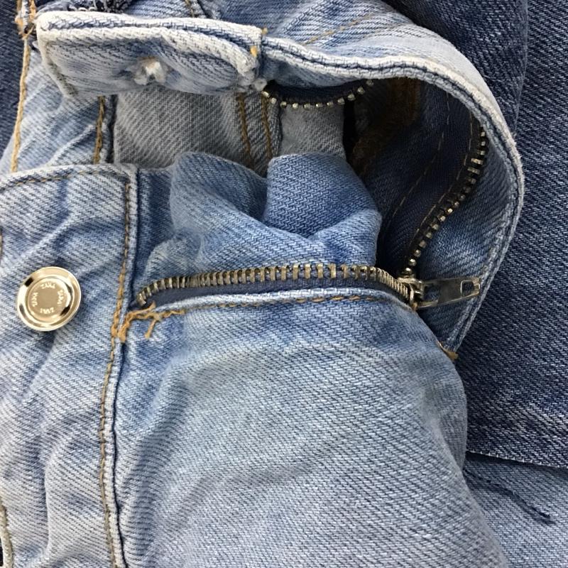 ザラ ZARA パンツ デニム、ジーンズ 5862 072 427 リメイク風 無地 青 / ブルー /  レディース USED 古着 中古 10122044