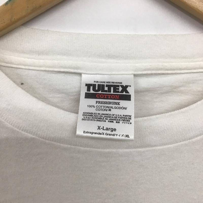 古着 USED Tシャツ 半袖 半袖カットソー プリントTシャツ クルーネックカットソー XL プリント 白 / ホワイト /  メンズ USED 古着 中古 10147989