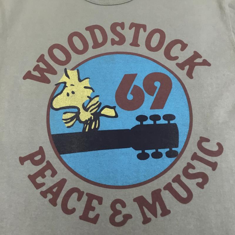 トイズマッコイ TOYS McCOY Tシャツ 半袖 PEANUTS S キャラクター カーキ / カーキ /  メンズ USED 古着 中古 10134744