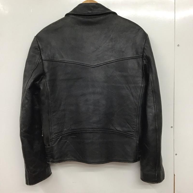 古着 USED ジャケット、上着 ジャケット、ブレザー レザージャケット ジップアップジャケット アウター ライダースジャケット XS 無地 黒 / ブラック /  メンズ USED 古着 中古 10139682