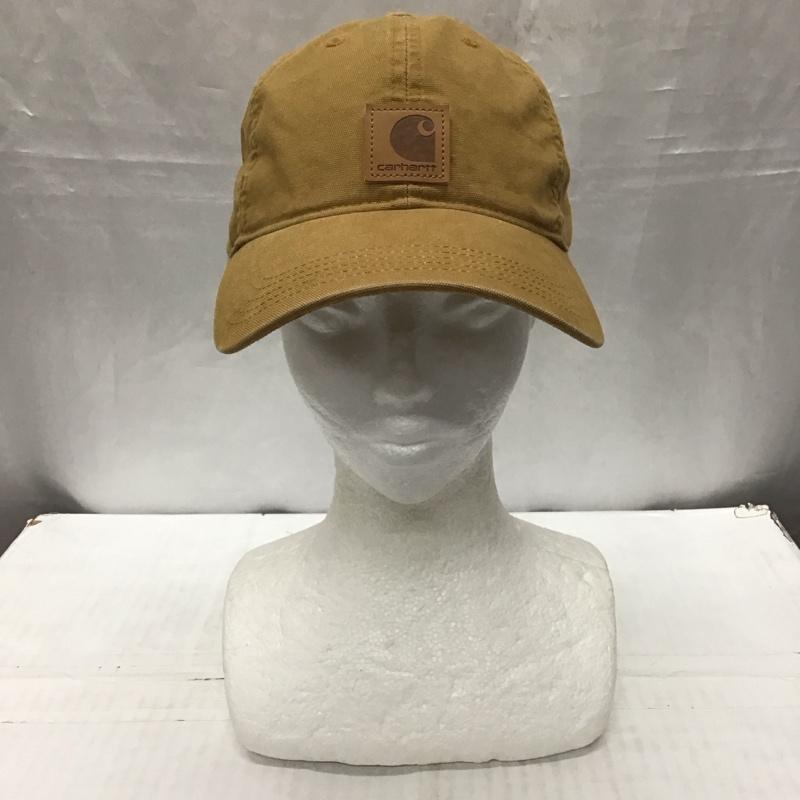 カーハート Carhartt 帽子 キャップ 100289 211 ODESSA CAP ロゴ、文字 茶 / ブラウン /  メンズ USED 古着 中古 10115065