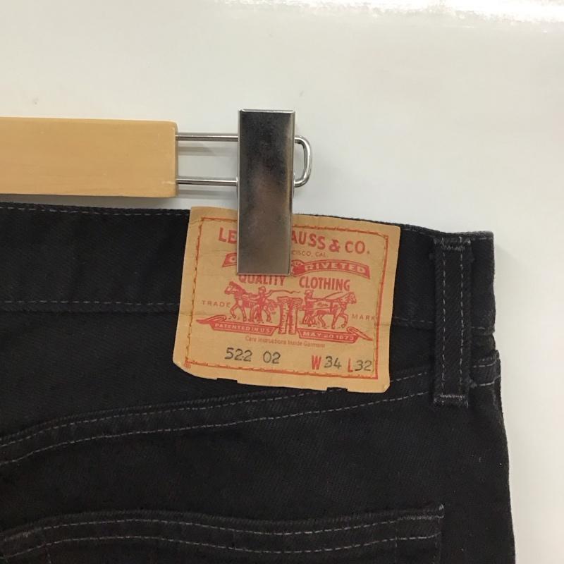 リーバイストラウスアンドコー Levi Strauss & co. パンツ デニム、ジーンズ デニムパンツ ストレートパンツ ワイドパンツ カジュアルパンツ 34 無地 黒 / ブラック /  メンズ USED 古着 中古 10114180