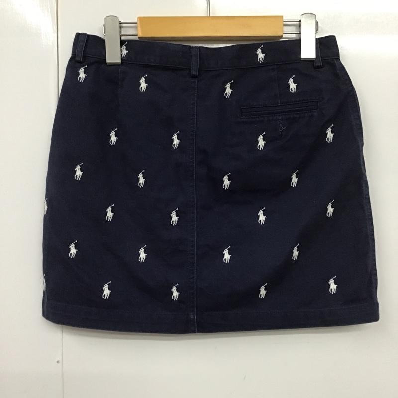 ラルフローレンスポーツ RALPHLAURENSPORT スカート ミニスカート 0 刺繍 紺 / ネイビー /  レディース USED 古着 中古 10106138