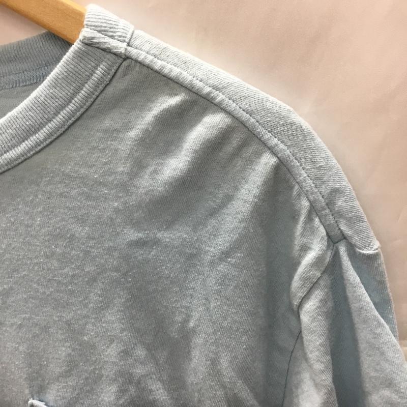 チャンピオン Champion Tシャツ 半袖 L 無地 水色 / ライトブルー /  メンズ USED 古着 中古 10110600