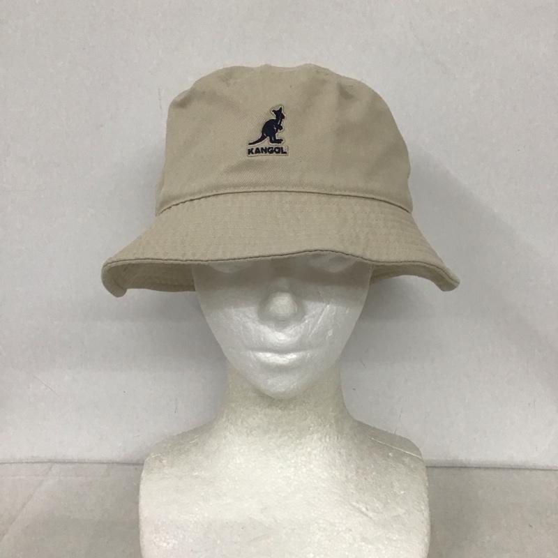 カンゴール KANGOL 帽子 ハット K4224HT Washed Bucket バケットハット ロゴ、文字 ベージュ / ベージュ /  メンズ USED 古着 中古 10132444