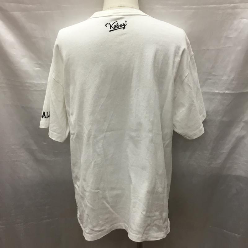 ケボズ KEBOZ Tシャツ 半袖 CALEE コラボ Tシャツ L ロゴ、文字 白 / ホワイト /  メンズ USED 古着 中古 10118949