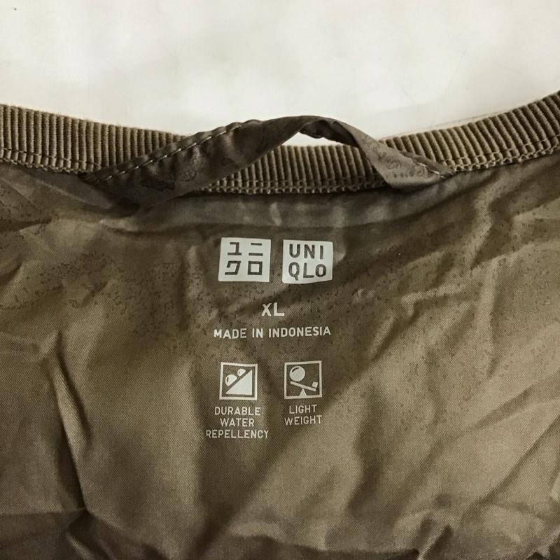 ユニクロ UNIQLO ジャケット、上着 ジャケット、ブレザー 211-400717 ノーカラーウルトラライトダウン ダウンジャケット XL 無地 茶 / ブラウン /  レディース USED 古着 中古 10118006