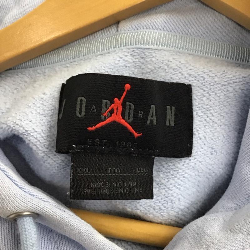エアジョーダン AIR JORDAN パーカー 長袖 dr3088-411 長袖パーカー プルオーバーパーカー スウェット XXL プリント 水色 / ライトブルー /  メンズ USED 古着 中古 10132103