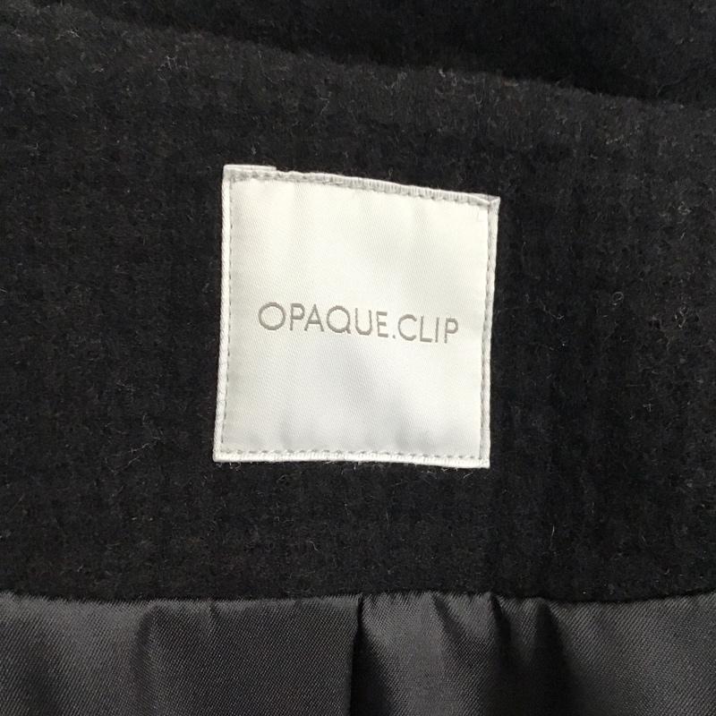 オペークドットクリップ OPAQUE.CLIP ジャケット、上着 ジャケット、ブレザー 637-45005 ノーカラージャケット L 無地 黒 / ブラック /  レディース USED 古着 中古 10121132