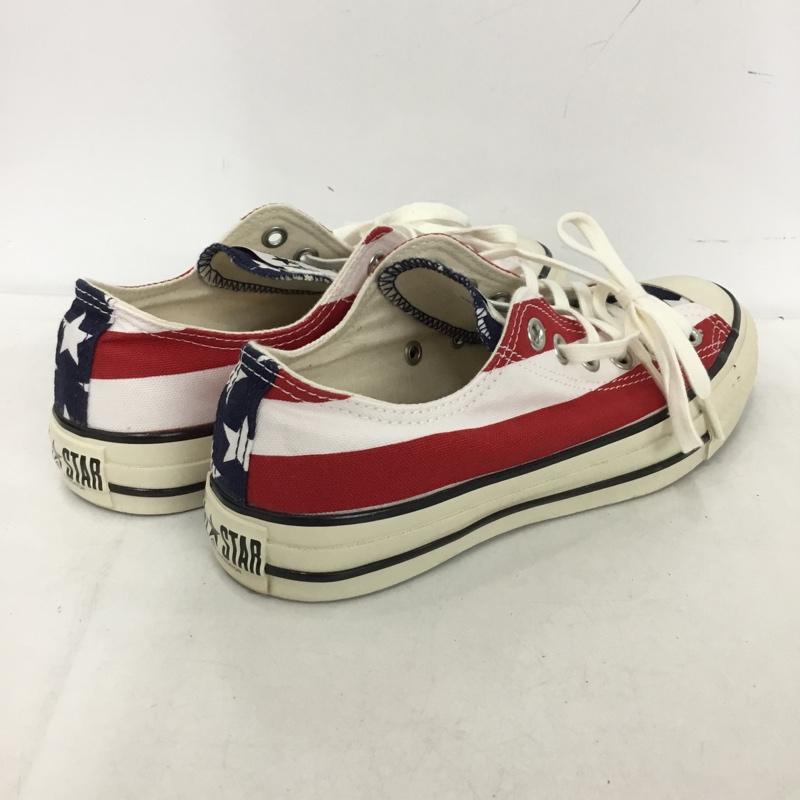 コンバース CONVERSE スニーカー スニーカー 1SD295 星条旗 アメリカ スターズ アンド バーズ 23.5cm 23.5cm ロゴ、文字 マルチカラー / マルチカラー /  レディース USED 古着 中古 10150687