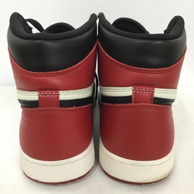 ナイキ NIKE スニーカー スニーカー 555088-610 AIR JORDAN 1 RETRO HIGH OG 28.5cm 箱有 28.5cm ロゴ、文字 黒 / ブラック / X 白 / ホワイト / X 赤 / レッド /  メンズ USED 古着 中古 10124379