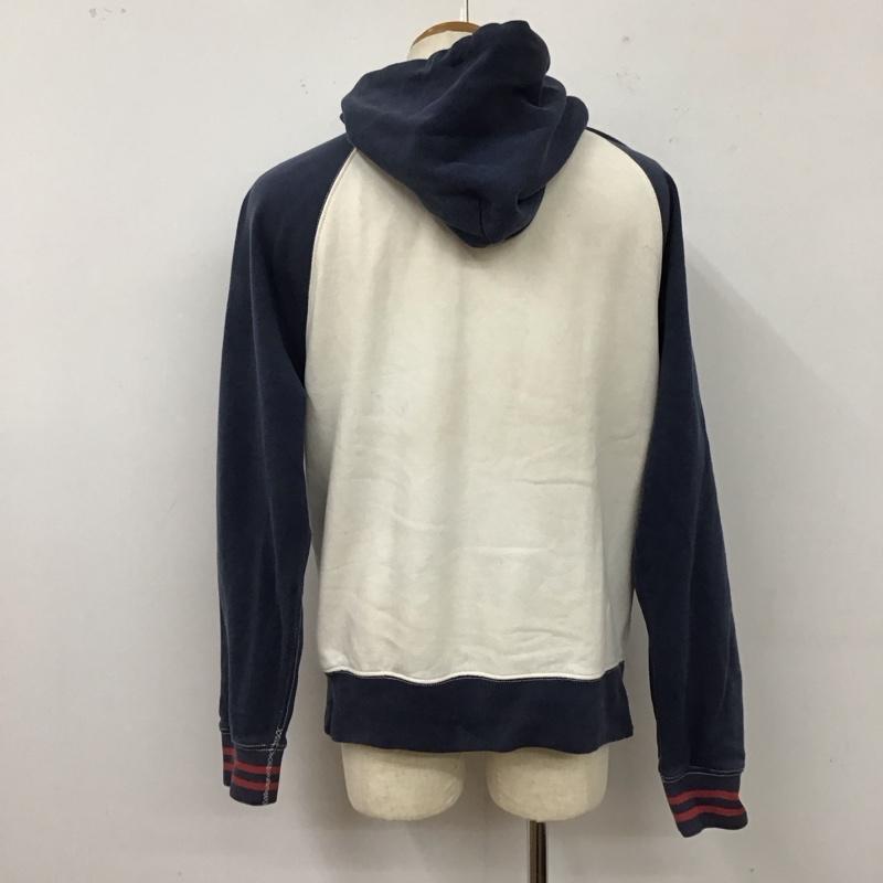 ポロバイラルフローレン Polo by RALPH LAUREN パーカー 長袖 L ロゴ、文字 X  白 / ホワイト / X 紺 / ネイビー /  メンズ USED 古着 中古 10117151
