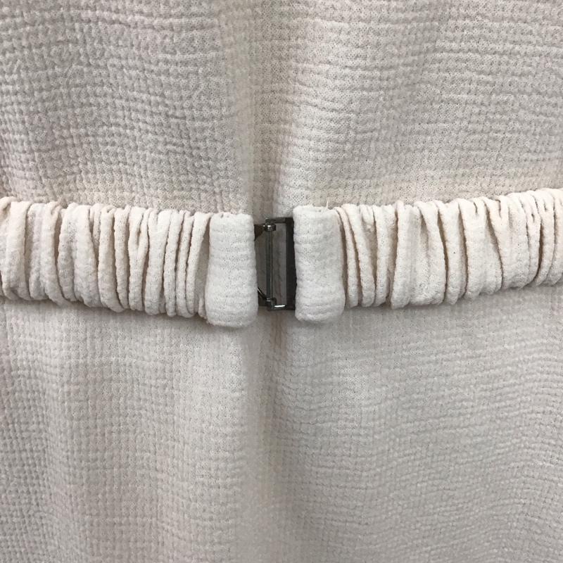 ザラベーシック ZARA BASIC ワンピース ひざ丈スカート 長袖 S 無地 アイボリー / アイボリー /  レディース USED 古着 中古 10109479