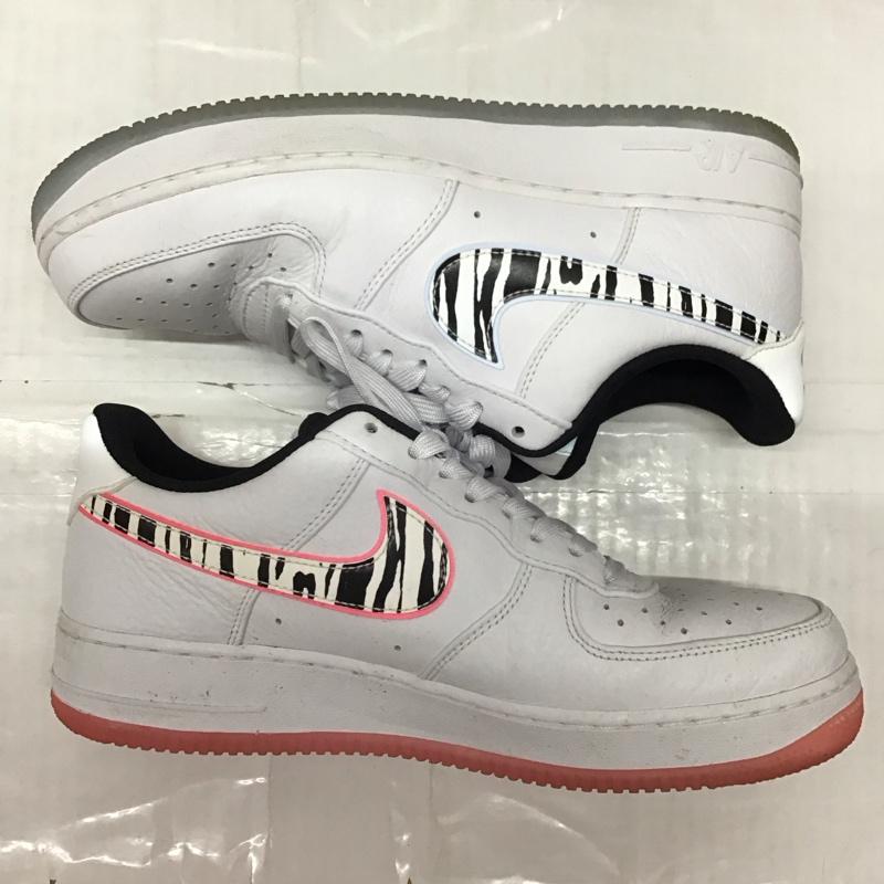 ナイキ NIKE スニーカー スニーカー CW3919-100 AIR FORCE 1 07 QS SOUTH KOREA 韓国 27.5cm 27.5cm ロゴ、文字 白 / ホワイト / X 黒 / ブラック / X 桃 / ピンク / X 水色 / ライトブルー /  メンズ USED 古着 中古 10114527