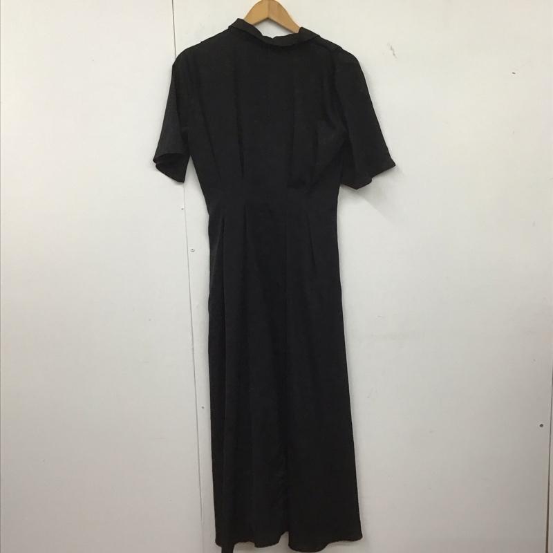 エモダ EMODA ワンピース ロングスカート 半袖ロングワンピース フロントボタン FREE 無地 黒 / ブラック /  レディース USED 古着 中古 10149065