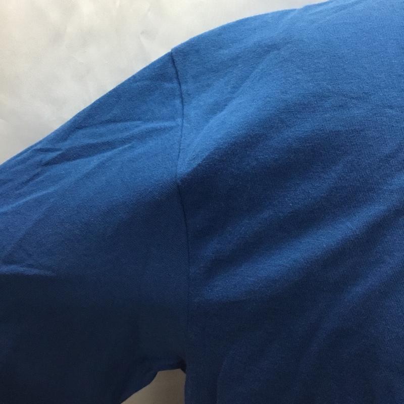 カーハート Carhartt Tシャツ 半袖 半袖カットソー プリントTシャツ クルーネックカットソー XXL ロゴ、文字 青 / ブルー /  メンズ USED 古着 中古 10108373