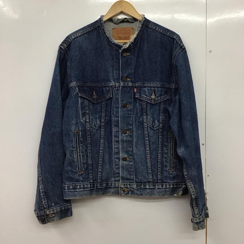 リーバイストラウスアンドコー Levi Strauss & co. ジャケット、上着 ジャンパー、ブルゾン デニムジャケット Gジャン アウター カジュアルジャケット 40 ダメージ加工 インディゴ / インディゴ /  メンズ USED 古着 中古 10150288