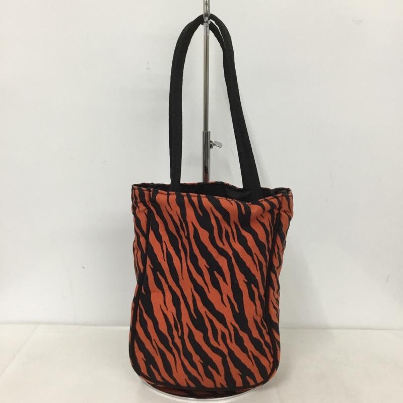 エックスガール X-girl ハンドバッグ ハンドバッグ 105202053004 ミニトートバッグ ゼブラ柄 ONE SIZE ロゴ、文字 黒 / ブラック / X 橙 / オレンジ /  レディース USED 古着 中古 10142842