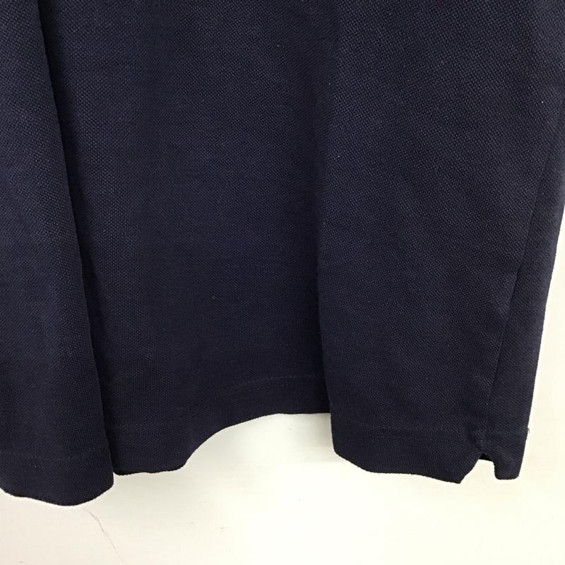 ラコステ LACOSTE ポロシャツ 半袖 半袖ポロシャツ 半袖カットソー カラーシャツ 6 ロゴ、文字 紺 / ネイビー /  メンズ USED 古着 中古 10131121