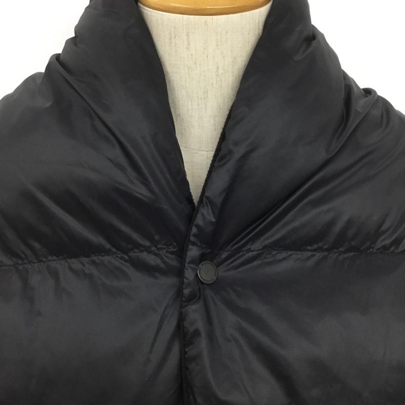 ジーユー GU マフラー マフラー 361-338412 中綿マフラー UNDERCOVER ポケット付き ロゴ、文字 紺 / ネイビー /  メンズ USED 古着 中古 10143935