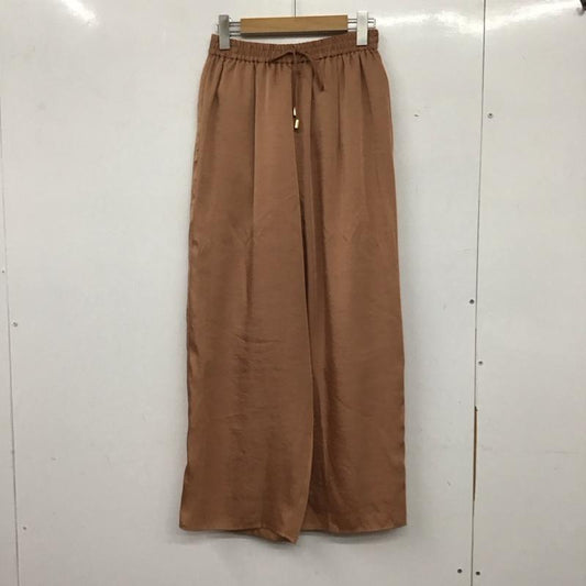 シンプリシテェ Simplicite パンツ スラックス 20-030-700-3039-1-0 カットオフワイドパンツ フレアパンツ 無地 茶 / ブラウン /  レディース USED 古着 中古 10138821