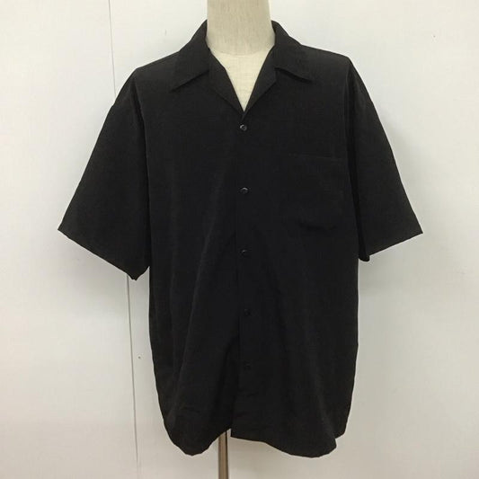 キャルトップ CALTOP シャツ、ブラウス 半袖 半袖シャツ カラーシャツ カジュアルシャツ L 無地 黒 / ブラック /  メンズ USED 古着 中古 10107183