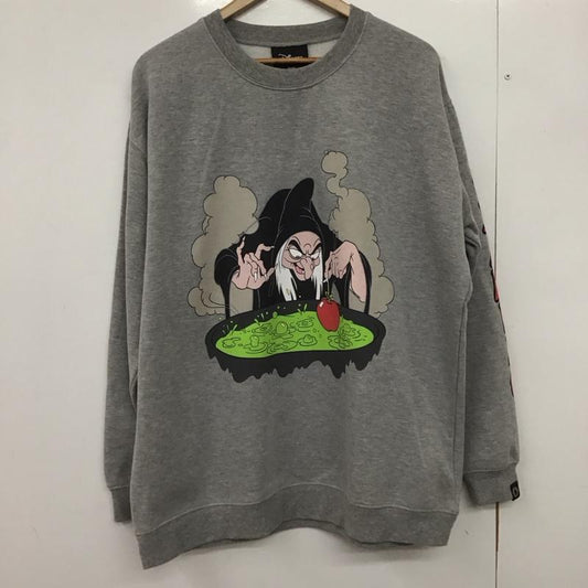イグザンプル EXAMPLE トレーナー 長袖 長袖トレーナー スウェット クルーネック プルオーバー XXL プリント 灰 / グレー /  メンズ USED 古着 中古 10148089