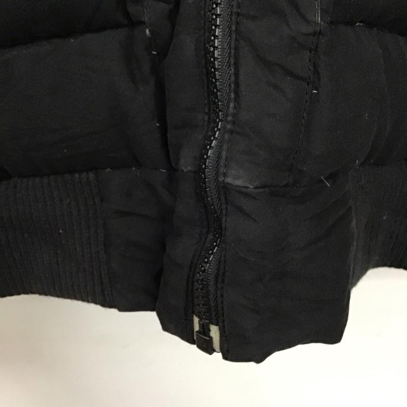 ザノースフェイス THE NORTH FACE ジャケット、上着 ジャンパー、ブルゾン ジップアップダウンジャケット アウターフード付きジャケット L ロゴ、文字 黒 / ブラック /  メンズ USED 古着 中古 10135827